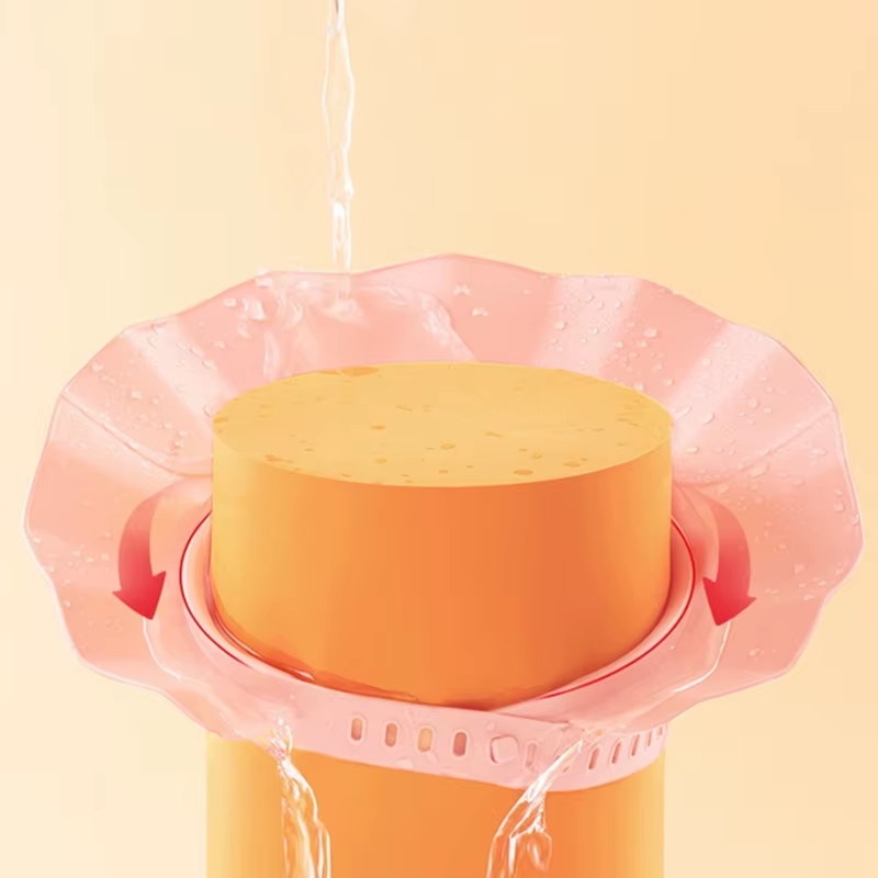 Free Sample Soft Baby Shower Cap Shampoo Shower Hat Adjustable Bath Head Cap for Kids